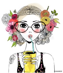 Bild på portrait of cute girl